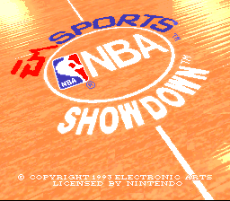 NBA Showdown Title Screen